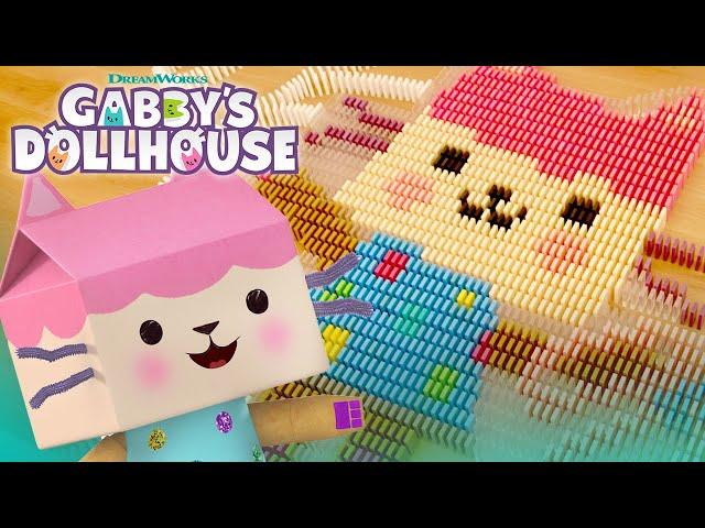 Gabby and the Gabby Cats in 29,000 Dominoes! | GABBY'S DOLLHOUSE