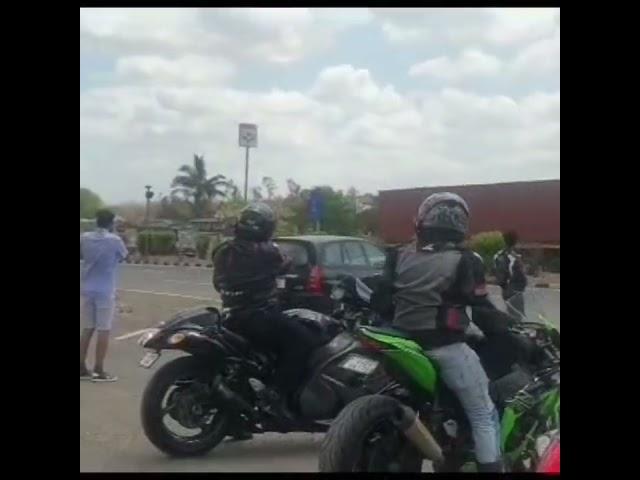 bike wheelie at AURA HOTEL@sumeetbhalerao #shortvideo #youtubeshorts #wheelie