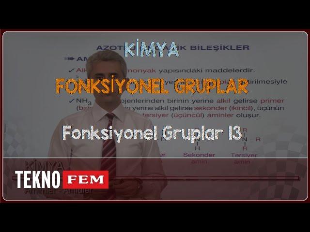 YGS-LYS KİMYA - Fonksiyonel Gruplar 13