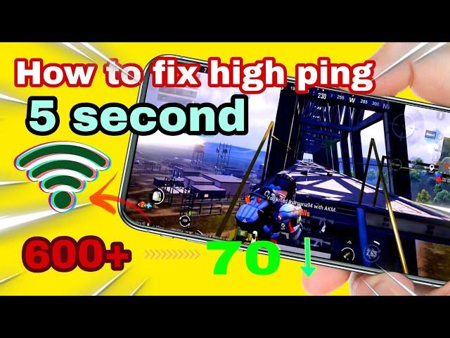 BGMI/PUBG High Ping Quick Fix |Boost internet Speed