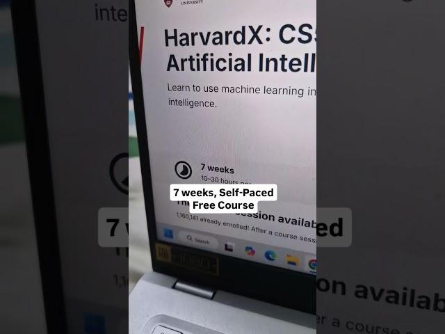 Harvard offers free AI course!  Learn AI basics from world-class profs. #CS50AI #Harvard #AI #ML