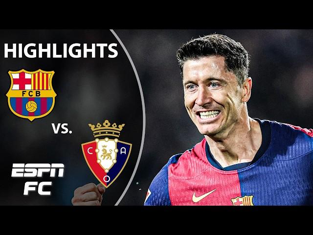 HIGHLY ANTICIPATED  Barcelona vs. Osasuna | LALIGA Highlights | ESPN FC