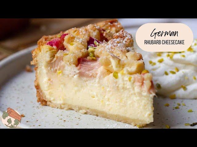 THE BEST German Rhubarb Cheesecake Recipe