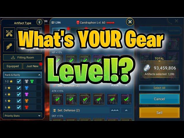 What's YOUR Gear Level!!??  Raid: Shadow Legends