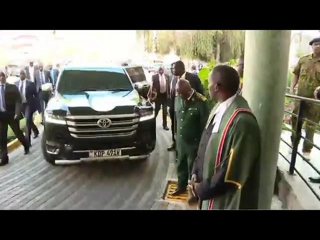 BREAKING: Rigathi Gachagua dramatically arrives in Parliament for his Impeachment process