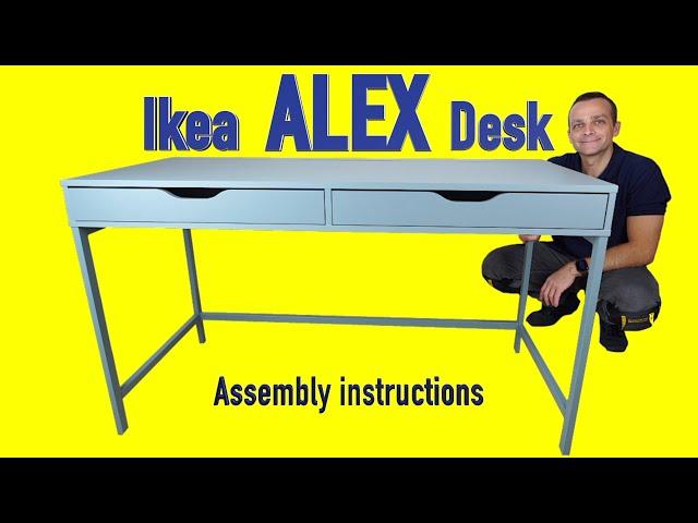 Ikea ALEX Desk Assembly instructions