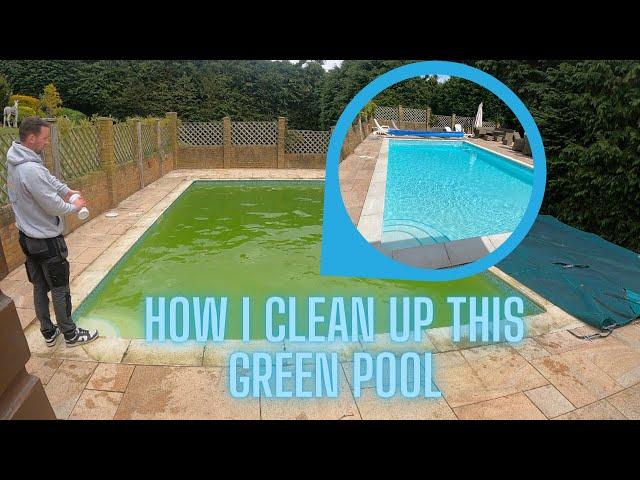 HOW I CLEAN UP THIS GREEN POOL!