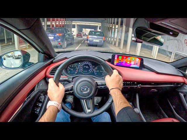 NEW Mazda 3 Nagisa [2.0 SkyActiv-X 186 HP] |0-100| POV Test Drive #2023 Joe Black