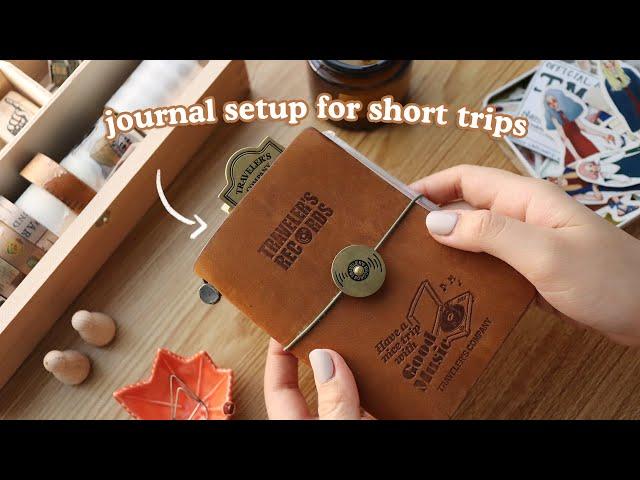 Travel Journal Setup for Short Trips  Traveler's Notebook Passport Size | Abbey Sy