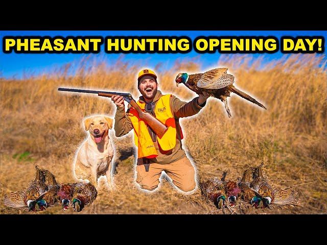 DOUBLE BARREL Shotgun PHEASANT Hunting CHALLENGE!!! (Catch Clean Cook)