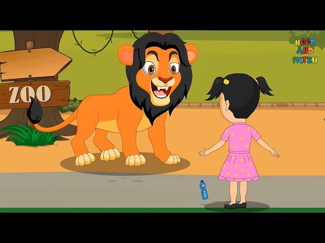 Animal Names in Punjabi with Noor and Fateh | Punjabi Animal Rhymes | Learn Animal Names For Kids