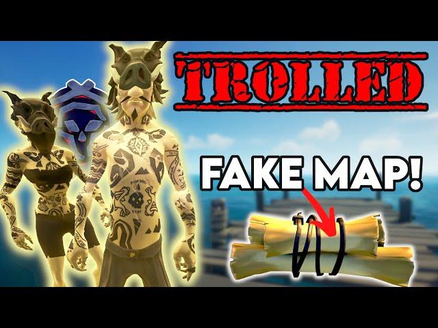 2 Gold Curses Trolled with FAKE MAP - Sea of Thieves