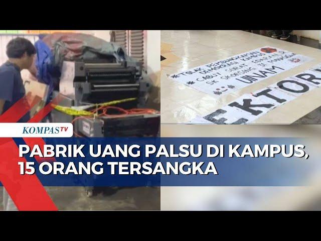 Terbongkarnya Pabrik Uang Palsu di Kampus UIN Alauddin Makassar, 15 Orang Tersangka