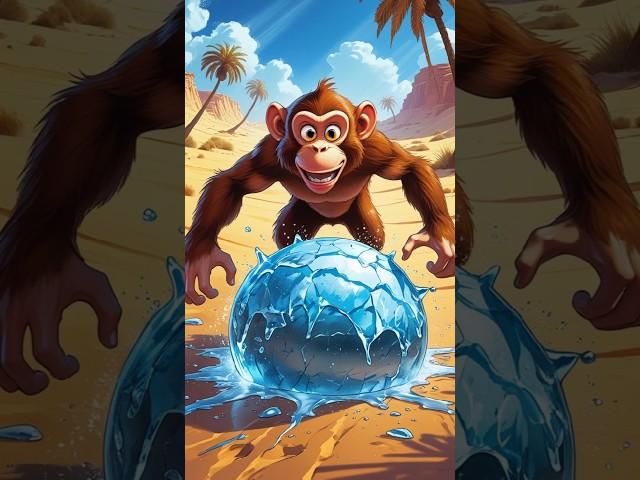 The monkey planted mango trees #monkey #mango #ai #viralshort #shorts