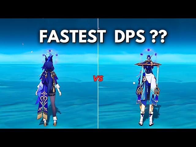 C0 Clorinde vs Wanderer !! Who is the FASTEST DPS ? [ Genshin Impact ]