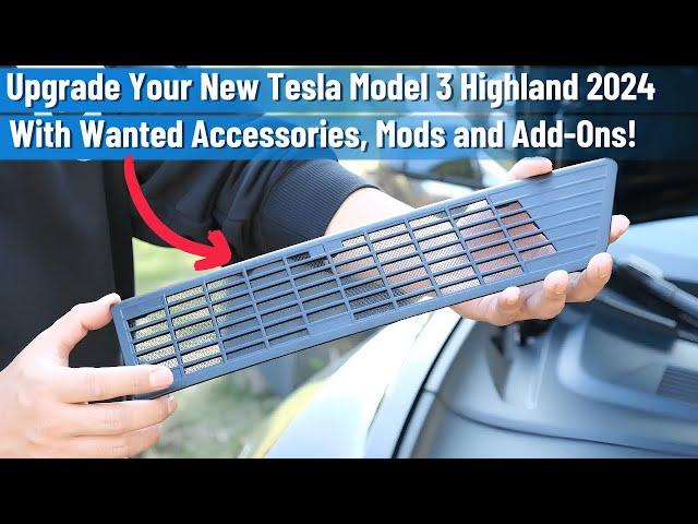 Upgrade Your New Tesla Model 3 Highland 2024 with Wanted Accessories, Mods and Add-Ons!