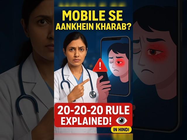 How Phone Damaging Your Eyes? ️ | Digital Eye Strain & 20-20-20 Rule #facts #trending