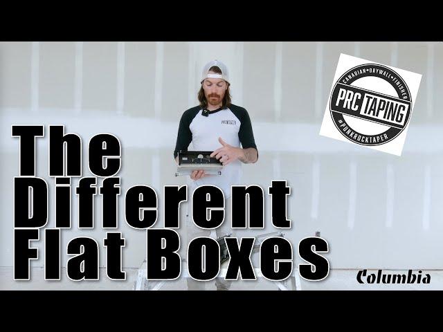 All About Columbia Flat Boxes with Phil from PRC TAPING | Drywall Tools | Finishing Flat Boxes