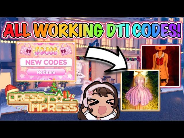 *NEW* ALL WORKING CODES IN DRESS TO IMPRESS!