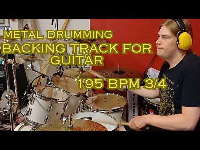 Metal Drumming: Backing Track for Guitar: 195 bpm - Filip Gäddnäs