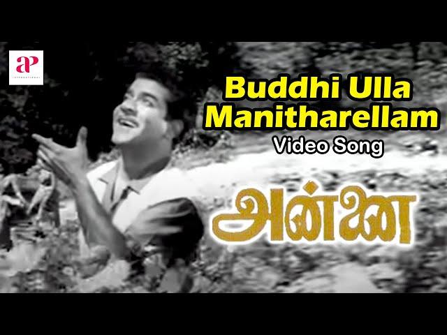 Annai Tamil Movie Songs | Buddhi Ulla Manitharellam Full Video Song | Chandrababu | R Sudarsanam