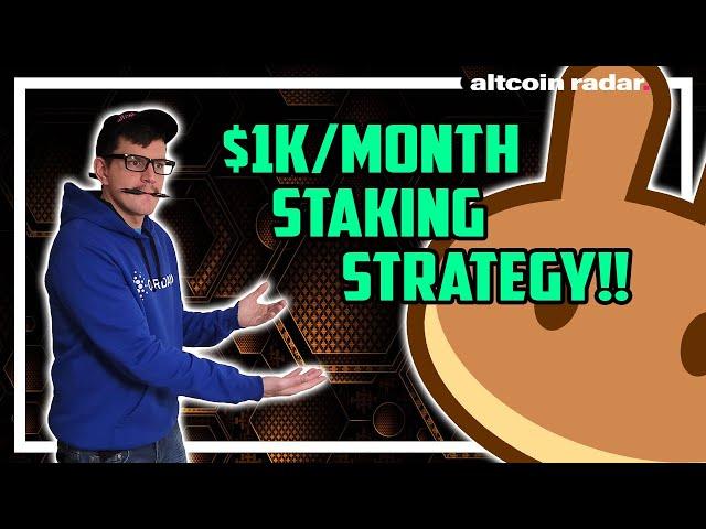 How to Make $1000 Per Month Passive Income by Staking Crypto!! 