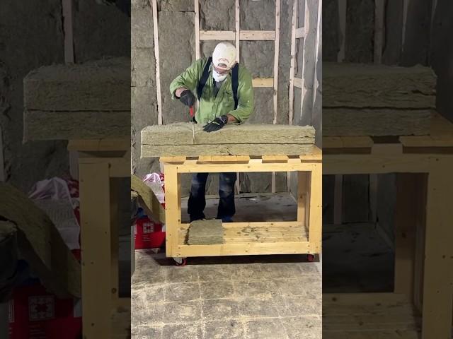 How to cut ROCKWOOL Comfortbatt insulation: This cart makes it easier and faster