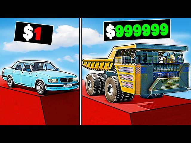 EXTREME Descent Showdown $1 to $1,000,000 Vehicles in BeamNG