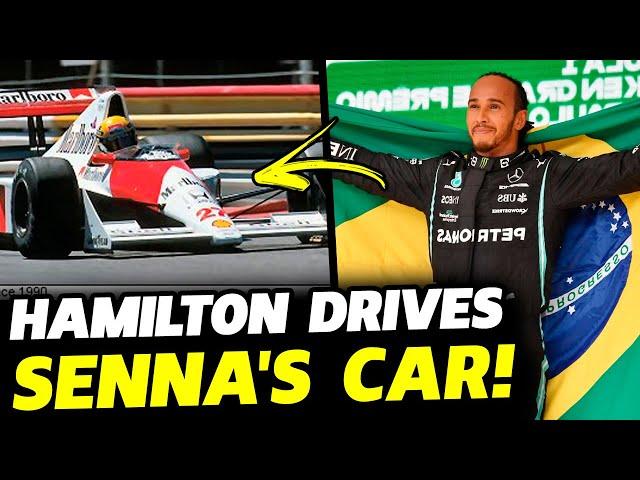 HAMILTON IS CONFIRMED TO DRIVE SENNA'S MCLAREN MP4/5B AT INTERLAGOS | FORMULA 1 NEWS | HOME RACE