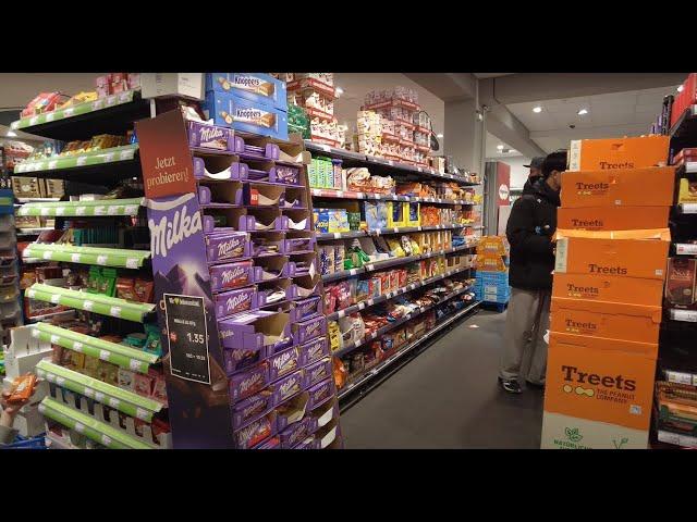 Grocery Store EDEKA in Munich, Germany [4k Ultra HD 60fps ]