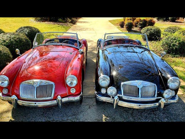 1962 MGA MKII comparison with 1960 MGA 1600