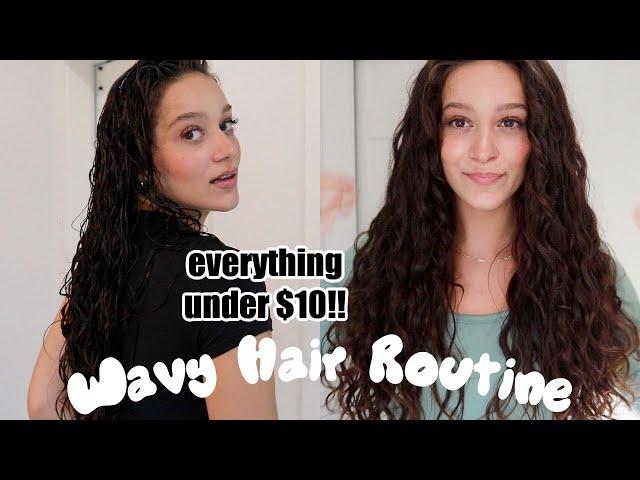 Wavy Curly BUDGET haircare routine!