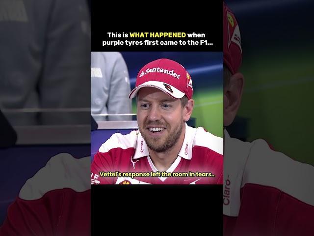 This is Sebastian Vettel's comment on ultrasoft tyres in Formula 1