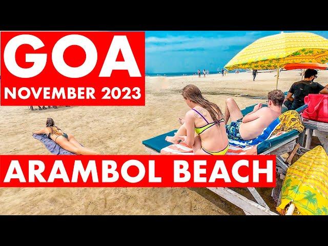 Arambol Beach - November 2023 | Goa Vlog | Market, Shacks, Watersports |  Goa 2023 | Russian Beach |