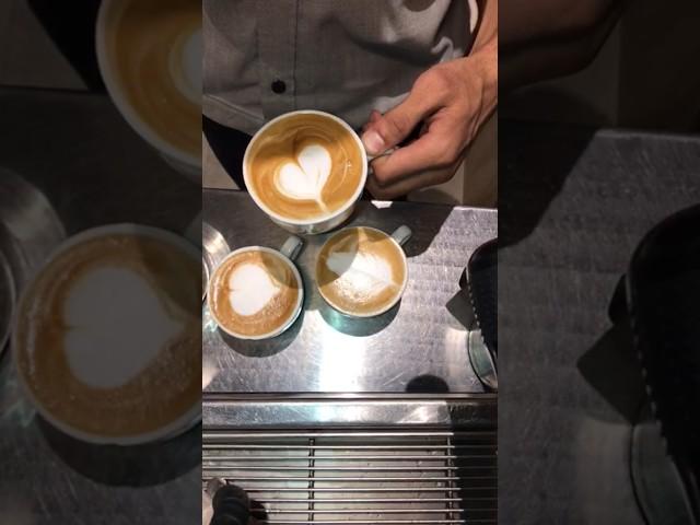 how to make a latte art tutorial #coffee #tea #latteart #barista #chai #shorts #trendingshorts