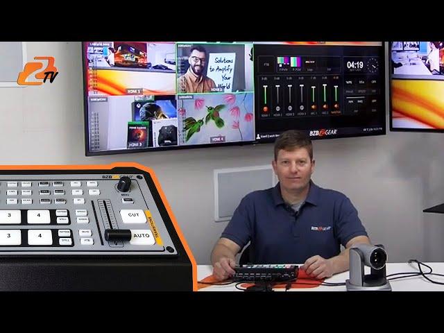 Compact 4-Port HDMI Switch for Live Stream Production - BZBGEAR BG-HDVS42U