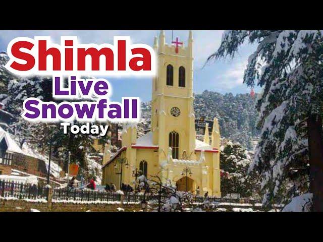 Shimla latest Snowfall Video | Shimla Snowfall Today | Live Shimla Snowfall #shimlasnowfall