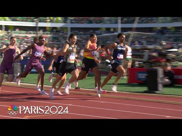 Josh Hoey THROTTLES IT for photo finish to win 800m semifinal | NBC Sports