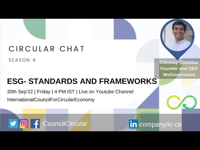 Circular Chat: Season 4 | Episode 1 | ESG- Standards and frameworks