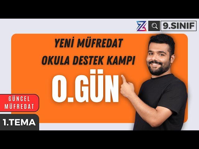 9. Sınıf Matematik Yeni Müfredat- Okula Destek Kampı Başlıyor 0. GÜN  + PDF