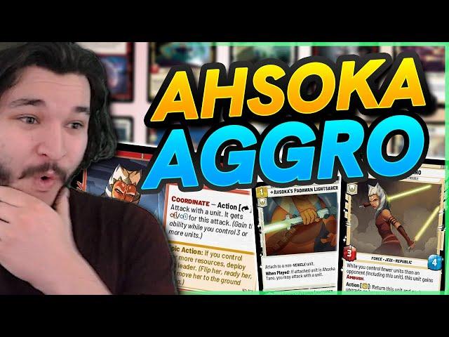 NEW AHSOKA AGRRO is Actually GREAT? | Star Wars Unlimited