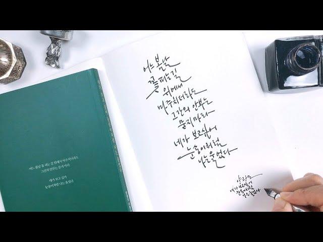 만년필 캘리그라피 / 손글씨 곰손 탈출기 / fountain pen/calligraphy/How to write lovely