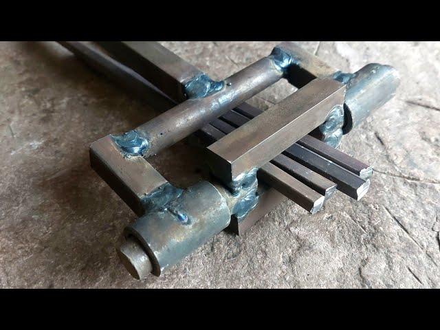 Easy Square Bar Banding Technics | Simple Ideas For Bending Metal Bars