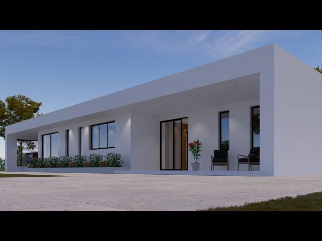 Luxury and Modern 4 Bedroom House Design | 24m x 12m