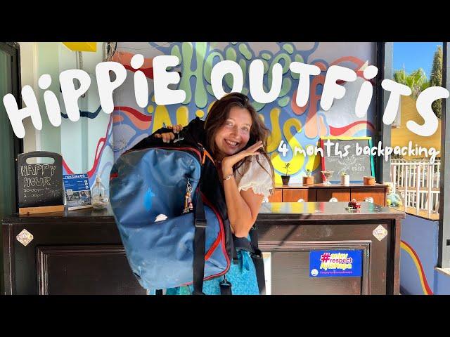 What I pack 4 months backpacking- Hippie outfits