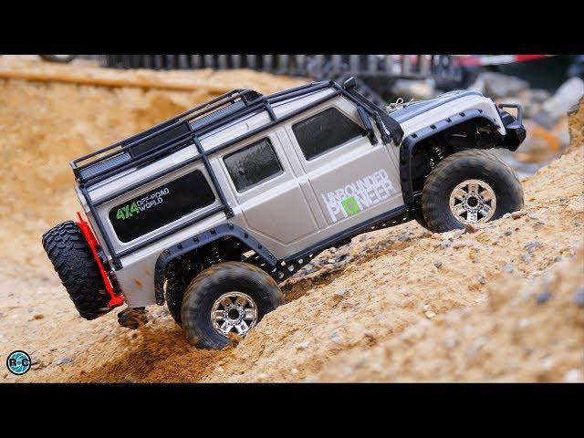 HB ZP1001 RC Crawler unboxing and first test drive with the Traxxas TRX4 Clone!