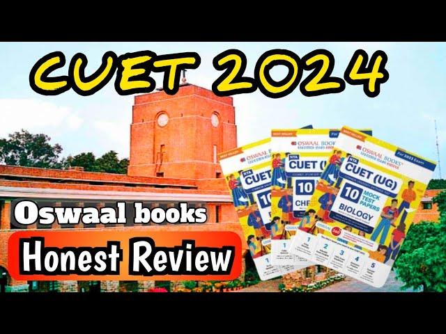 Honest Review: Oswaal books for CUET 2024 | cuet mock test and books