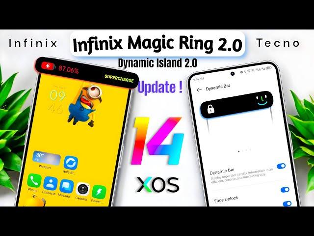 Infinix XoS 14 Magic Ring Update 2.0 | Dynamic Island update for All infinix