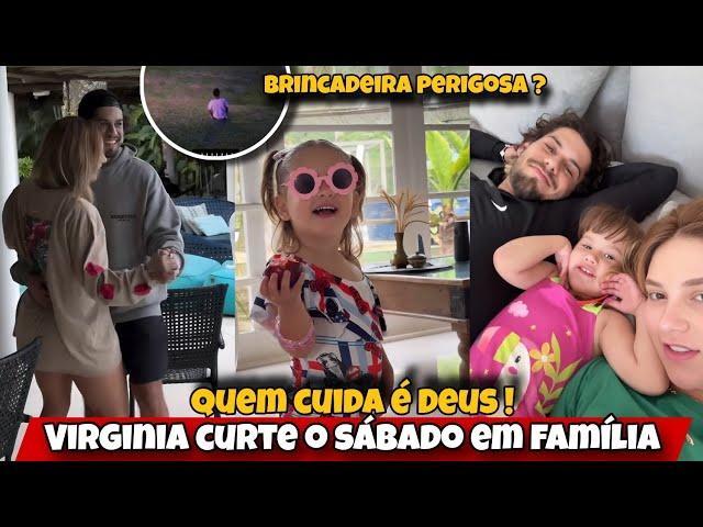 Virginia fala sobre as brincadeira das babás/ sábado em família
