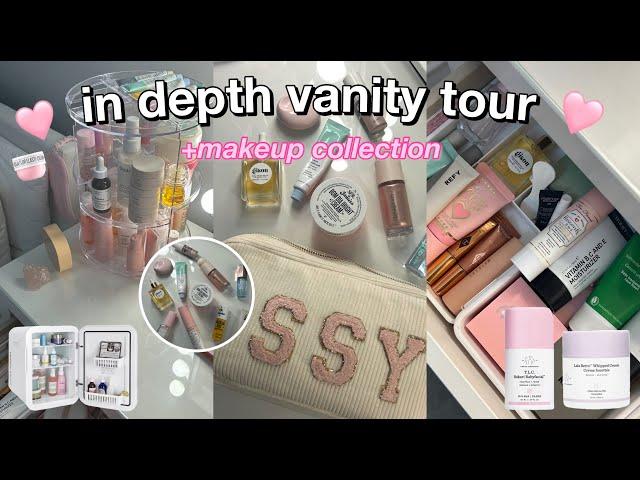 IN DEPTH VANITY TOUR + makeup collection